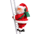 Santa Climbing Ladder Electric Santa Claus Climbing Rope Ladder Decoration