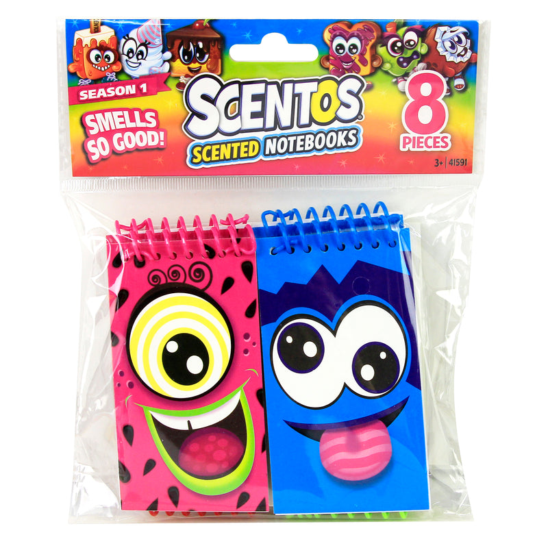Scentos Scented Notebook Party Favors, 8 Pack