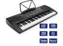 61-Key Electronic Keyboard Piano with Stand, Stool, Headphones and Microphone