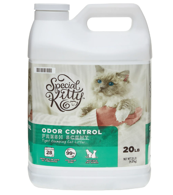 Special Kitty Odor Control Tight Clumping Cat Litter, Fresh Scent, 20 lb