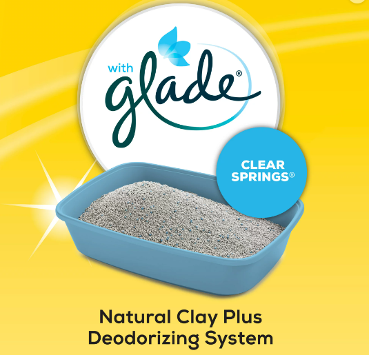Purina Tidy Cats Clumping Cat Litter, Glade Clear Springs Multi Cat Litter, 35 lb. Pail