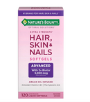 Nature's Bounty Optimal Solutions Advanced Hair, Skin and Nail Biotin & Vitamins A, C, & E, Women's Multivitamin, Softgels, 120 Ct