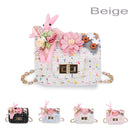 Small Fashion Purse for Little Girls Rabbit Toddler Kids Bag Cute Little Girls Handbags-Beige
