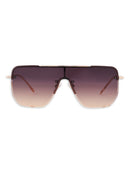 Sofia Vergara Women's Shield Gold Adult Sunglasses