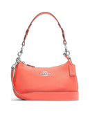 Teri Shoulder Bag In Signature Canvas (Khaki / Tangerine) -