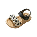 Utoimkio Toddler Girl Sandals Toddler Shoes Baby Girls Cute Fashion Solid Color Flowers Non-slip Sandals