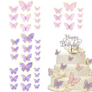 Valatala 40PCS Butterfly Cake Toppers Cupcake Butterflies Toppers Cake Decoration