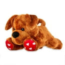 Valentine's Day Brown Lab Plush Toy, 5", by Way To Celebrate