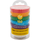 Wilton Bold Tones Mini Cupcake Liners, 150-Count, Assorted Colors