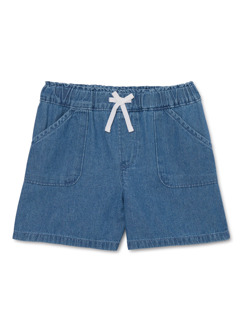 Wonder Nation Girls Pull On Shorts, Sizes 4-18 & Plus