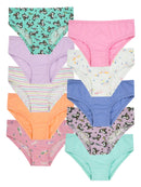Wonder Nation Toddler Girl's Hipster Underwear, 10-Pack, Sizes 2T-5T