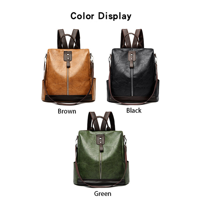 Women Travel Backpack Large Capacity PU Female Backpack