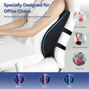 KingPavonini Lumbar Support Pillow for Office Chair, Cooling Memory Foam with Dual Extension Straps