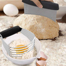 Pastry Cutter Set,Pastry Blender and Dough Scraper, Professional Stainless Steel Bladed (2 Pack)