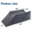 Shinnwa Leg Elevation Pillow Velvet Leg Knee Ankle Support Foam Wedge Pillow for Surgery Injury or Rest Grey