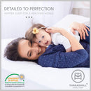 Threadmill Home Linen Cotton Sheets, King Size Bed, 4 Pc, Solid Sateen, Elastic Deep Pocket, White