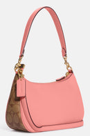 Coach Women's Teri Shoulder Bag (Pebble Leather - Creature Patches - Candy Pink Multi)