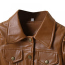 URMAGIC Baby Short Jacket Coat, Toddler Girls Kids Outerwear Autumn Winter Leather Outwear Clothes 3-4 Years