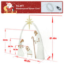 VEIKOUS 5ft Lighted Nativity Scene Christmas Decor Outdoor w/ 150 LED Lights,