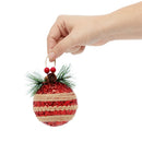 6 Pack Rustic Christmas Tree Ornaments, Farmhouse Holiday Decorations