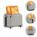 Mini Bread Machine Model Miniature Alloy Toaster Mini House Accessory Decor