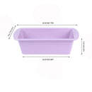 VBVC Silicone Loaf Pan,Non Stick and Easy To Release Rectangular Silicone Mini Cake Pan