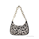 Michael Kors Cora Medium Heart Print PVC Zip Pouchette Crossbody Bag