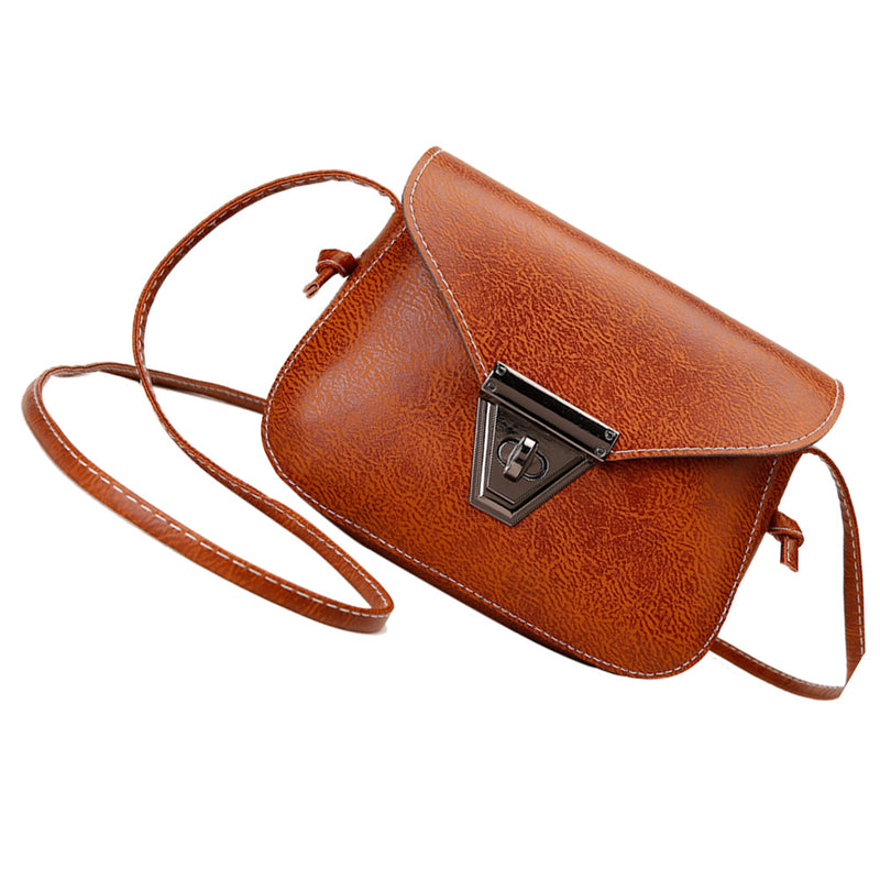 Mini Purse Fashion PU Leather Shoulder Diagonal Bag Sling Bag All-match Crossbody Bag