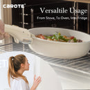 Carote Nonstick Cookware Sets, 5 Pcs Granite Non Stick Pots and Pans Set with Removable Handle