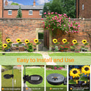 Sunflower Solar Lights Outdoor Garden Lights VIIWII 2 Pack LED Outside Lights for Lawn Yard Pathway