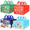 LONGRV 12Pack Christmas Gift Bags Large Christmas Gift Bags with Handles Reusable Gift Bag