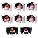 Gifts for Women,Preserved Real Red Rose Moss Bear Gifts with Necklace Jewelry Box