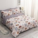 Gusuhome 7 Piece Kids Dog Comforter Full Size Cute Animal Dog Bedding Set
