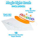Crayola Color Wonder Magic Light Brush Art Set, Mess Free Washable Paint, Gift, Beginner Unisex Child