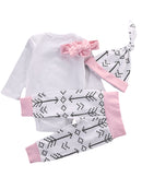 Newborn Girls Clothes Baby Romper Outfit Pants Set Long Sleeve Toddler Infant Winter Clothing