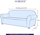 Subrtex 1-Piece Stretch Sofa Slipcover Non Slip Couch Cover (Sofa, Gray) Large/3-Seater: 72-92 inches wide