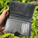 Kate Spade Staci Medium Compact Bifold Wallet Warm Beige Black Multi