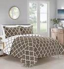 All Season Comforter - Medium Weight & Super Soft -Reversible 3-Piece Set,Gray/White