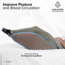 Aestoria Inflatable Leg Elevation Pillow Portable Leg Rest Wedge Pillow