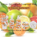 Draizee Heel Shoe Spa Gift Set  Citrus Scented Bath Essentials Gift Basket