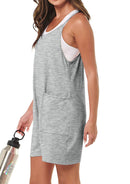 Fantaslook Jumpsuits for Women Casual Summer Rompers Sleeveless Loose Spaghetti Strap Shorts Overalls Jumpers with Pockets