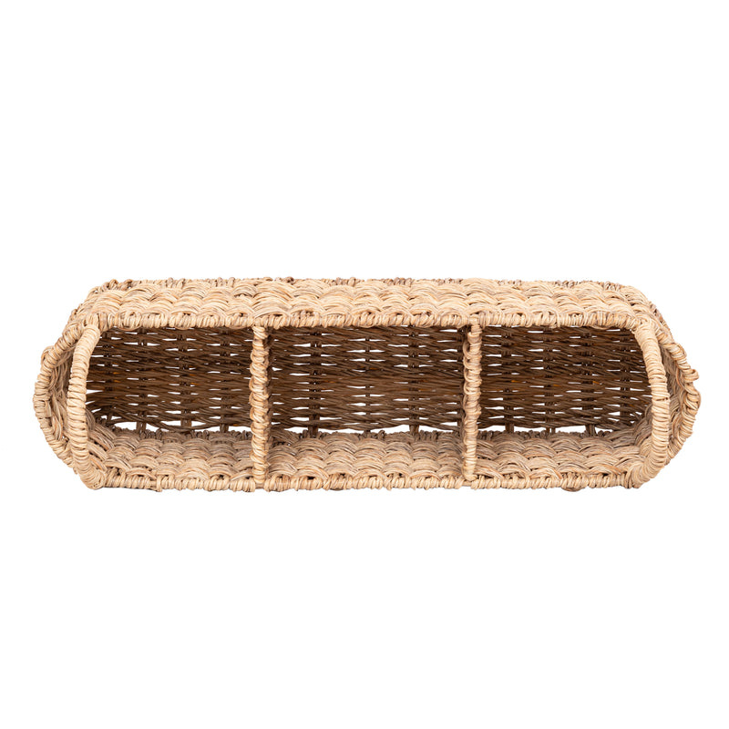 Better Homes & Gardens- Beige Oval Rattan Caddy