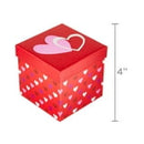 Valentine's Day Small Pink Heart Square Gift Box by Way To Celebrate