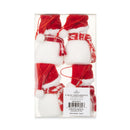 Mini Red and White Flocking Cute Snowman Ornament Set, 0.1 lb, 4 Count