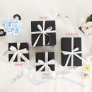 PKGSMART 10 Small Gift Boxes with Lids, Black Gift Boxes Bulks for Wedding, Party, 6x6x4 inches