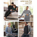 Thermal Underwear for Men: Fleece Lined Long Johns Base Layer, Extreme Cold Weather Winter Ski Thermals Top and Bottom Set