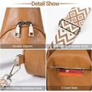 YOMYM Small Sling Bag for Women Leather Crossbody Fanny Packs Chest Bag for Women