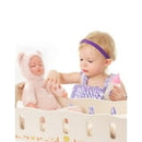 Robud Doll Crib,Wooden Baby Doll Cradle,Doll Bed,Doll Furniture Accessories,Beige