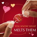 Lindt Lindor Valentine's Milk Chocolate Candy Truffles, 2.1 oz. Gift Box
