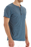 JWD Classic henley style Three button henley closure, Mens Henley Short Sleeve T-Shirt Cotton Casual Shirt Mens ShirtsSummer Daily T-Shirts
